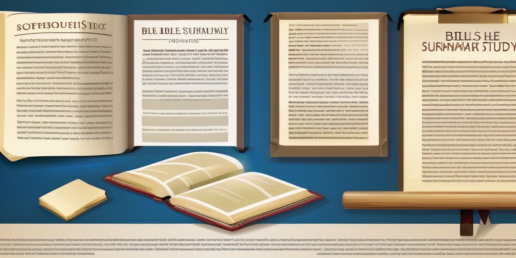 The Benefits of Using One-Page Summaries for Bible Study